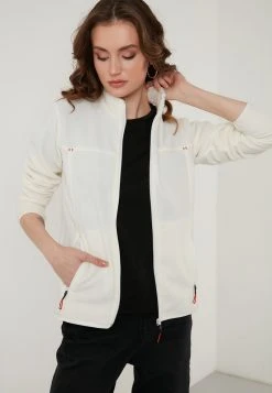 LELA HIGH COLLAR ZIPPER - Forro Polar - Ecru , Mujer -LELA Ventas 2024 ee3a616cdf70461787cbb5fbf4068ea4