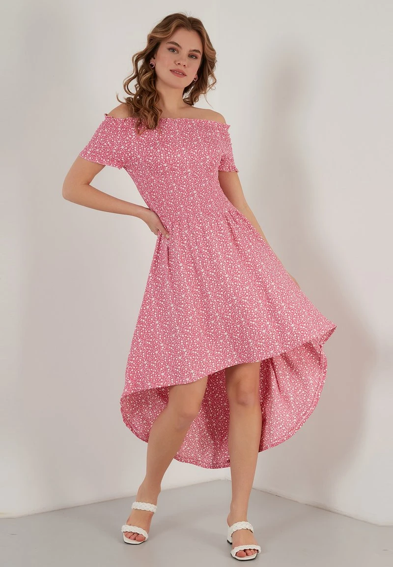 LELA Vestido Informal - Fuchsia , Mujer 2 LELA Vestido Informal - Fuchsia , Mujer - Imagen 2