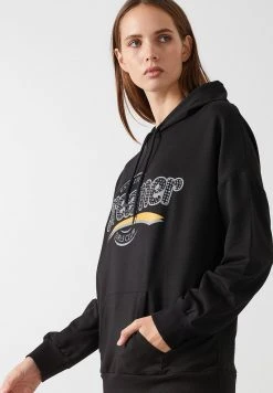 LELA Jersey Con Capucha - Black, Mujer