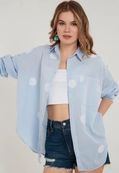 LELA REGULAR FIT - Camisa - Blue , Mujer -LELA Ventas 2024 f2938188889748cb92419a0c6d6eda4a