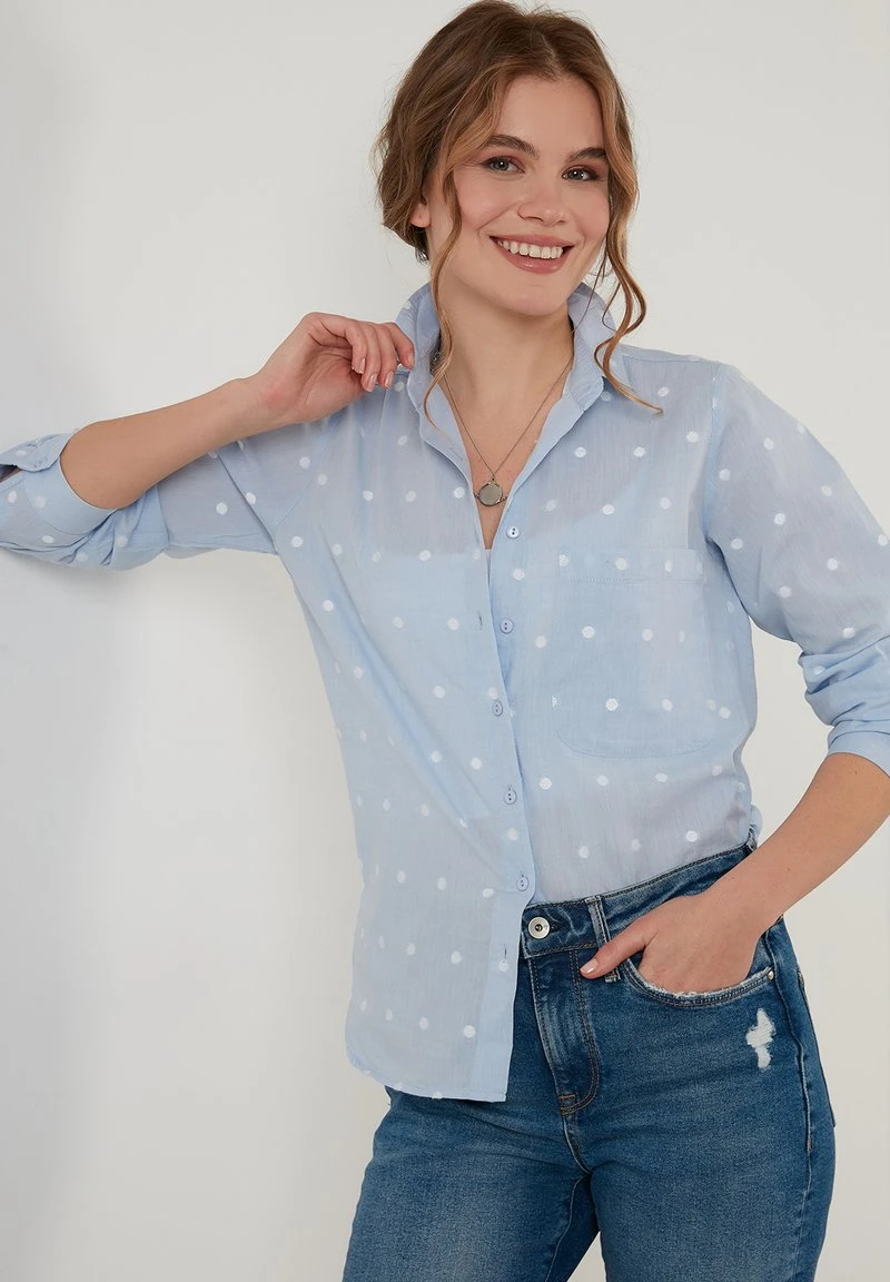 LELA Camisa - Blue , Mujer 4 LELA Camisa - Blue , Mujer - Imagen 4