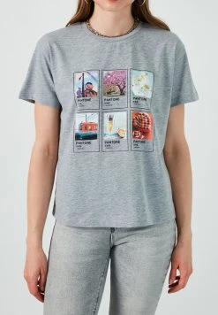 LELA Camiseta Estampada - Grey-melange, Mujer -LELA Ventas 2024 f42dd06e28174096a9dfb40d2f4f59dc