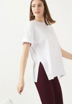 LELA Camiseta Básica - White , Mujer