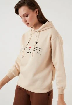 LELA Jersey Con Capucha - Stone Colored, Mujer -LELA Ventas 2024 f542976507cd49e48152460f46f5f77a