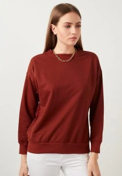 LELA SLIM FIT - Sudadera - Brick Red , Mujer