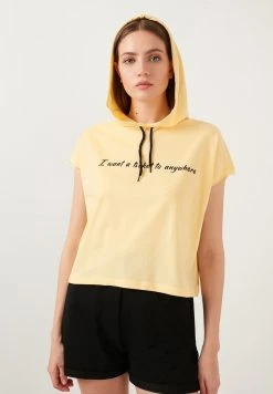LELA Jersey Con Capucha - Yellow, Mujer