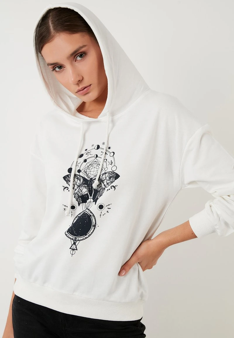 Jersey con capucha - white LELA Jersey Con Capucha - White, Mujer -LELA Ventas 2024 fb1f3b435e4640d9a42d2da7d0f137a0