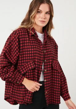 LELA Camisa - Red , Mujer