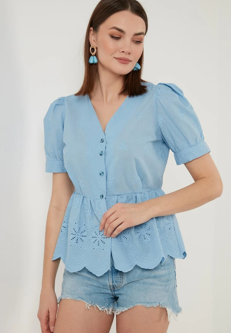 REGULAR FIT - Blusa - blue LELA REGULAR FIT - Blusa - Blue , Mujer -LELA Ventas 2024 febf892412994d699b7922cd4753bd37